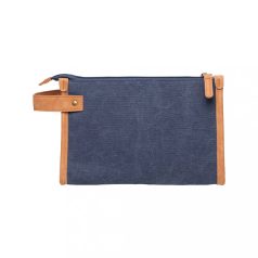   Geanta cosmetice, Vinga, 42FEB232121, 18x7x27 cm, Bumbac, Albastru Navy