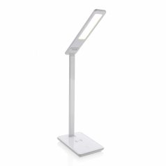 5W Wireless Charging Desk Lamp, white ABS white