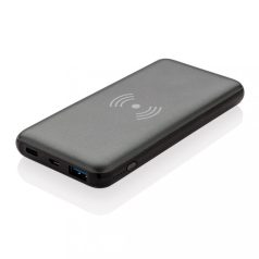   10.000 mAh Fast Charging 10W Wireless Powerbank with PD, gre ABS grey