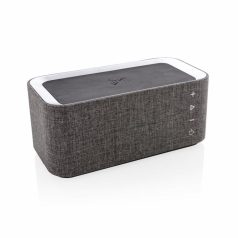   Boxa wireless 6W si incarcator wireless pentru telefon, imbracata in material textil, XD, VE, abs, poliester, gri