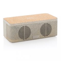 Wheatstraw wireless charging speaker, brown Wheatstraw brown