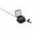 TWS earbuds in wireless charging case, black ABS black