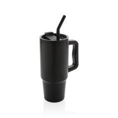   Cana de voiaj 900 ml, 2410E23771, Everestus, 14.7 x 23.5 x ø 9.7 cm, Otel, Negru