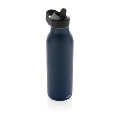   Sticla de apa sport 500 ml, 2401E16140, Avira, 24xØ8 cm, Otel, Polipropilena, Albastru navy