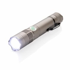 Rechargable 3W flashlight, grey Aluminum grey