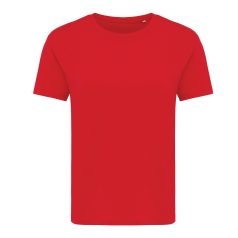   Tricou cu maneca scurta, la baza gatului, Casual, Femei, iqoniq, 2410E19582, Bumbac, Rosu, M