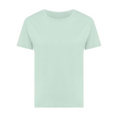   Tricou cu maneca scurta, la baza gatului, Casual, Femei, iqoniq, 2410E19602, Bumbac, Verde mint, L