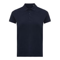   Tricou polo, Femei, 2502E10603, iqoniq, Bumbac, Albastru navy, XXL