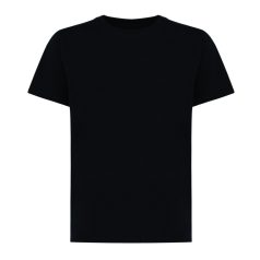   Tricou la baza gatului, Copii, maneca scurta, iqoniq, 2401E13153, Bumbac, Negru, 13--14