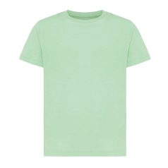   Tricou la baza gatului, Copii, maneca scurta, iqoniq, 2401E13193, Bumbac, Verde ice, 9--10