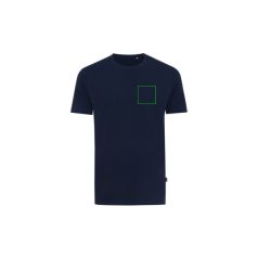   Tricou la baza gatului, Unisex, maneca scurta, iqoniq, 2401E13209, Bumbac, Albastru navy, 5XL