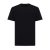 Tricou cu maneca scurta, la baza gatului, Casual, Unisex, iqoniq, 2410E19344, Bumbac, Negru, XXS