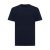 Tricou cu maneca scurta, la baza gatului, Casual, Unisex, iqoniq, 2410E19356, Bumbac, Albastru navy, XXS