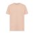 Tricou cu maneca scurta, la baza gatului, Casual, Unisex, iqoniq, 2410E19357, Bumbac, Portocaliu peach, L