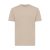 Tricou cu maneca scurta, la baza gatului, Casual, Unisex, iqoniq, 2410E19412, Bumbac, Crem dessert, L