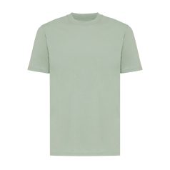   Tricou cu maneca scurta, la baza gatului, Casual, Unisex, iqoniq, 2410E19420, Bumbac, Verde ice, XXS