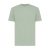 Tricou cu maneca scurta, la baza gatului, Casual, Unisex, iqoniq, 2410E19420, Bumbac, Verde ice, XXS