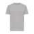 Tricou cu maneca scurta, la baza gatului, Casual, Unisex, iqoniq, 2410E19438, Bumbac, Gri light anthracite, M