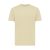 Tricou cu maneca scurta, la baza gatului, Casual, Unisex, iqoniq, 2410E19398, Bumbac, Galben crem, M