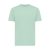 Tricou cu maneca scurta, la baza gatului, Casual, Unisex, iqoniq, 2410E19405, Bumbac, Verde mint, L