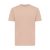 Tricou cu maneca scurta, la baza gatului, Casual, Unisex, iqoniq, 2410E19458, Bumbac, Portocaliu peach, L