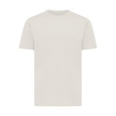   Tricou cu maneca scurta, la baza gatului, Casual, Unisex, iqoniq, 2410E19426, Bumbac, Crem, XXL