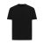 Tricou cu maneca scurta, la baza gatului, Casual, Unisex, iqoniq, 2410E19474, Bumbac, Negru, XXS