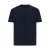 Tricou cu maneca scurta, la baza gatului, Casual, Unisex, iqoniq, 2410E19551, Bumbac, Albastru navy, 4XL