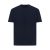 Tricou cu maneca scurta, la baza gatului, Casual, Unisex, iqoniq, 2410E19560, Bumbac, Albastru navy, XXS