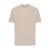 Tricou cu maneca scurta, la baza gatului, Casual, Unisex, iqoniq, 2410E19477, Bumbac, Crem dessert, L