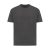 Tricou cu maneca scurta, la baza gatului, Casual, Unisex, iqoniq, 2410E19485, Bumbac, Gri heather anthracite, 4XL