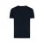 Tricou cu maneca scurta, la baza gatului, Casual, Unisex, iqoniq, 2410E19280, Bumbac, Albastru navy, 4XL