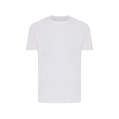   Tricou cu maneca scurta, la baza gatului, Casual, Unisex, iqoniq, 2410E19311, Bumbac, Alb recycled, XXL