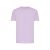 Tricou cu maneca scurta, la baza gatului, Casual, Unisex, iqoniq, 2410E19212, Bumbac, Violet lavender, L