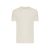 Tricou cu maneca scurta, la baza gatului, Casual, Unisex, iqoniq, 2410E19273, Bumbac, Crem natur, L