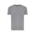 Tricou cu maneca scurta, la baza gatului, Casual, Unisex, iqoniq, 2410E19219, Bumbac, Gri light anthracite, L