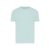 Tricou cu maneca scurta, la baza gatului, Casual, Unisex, iqoniq, 2410E19170, Bumbac, Verde mint, L