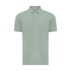   Tricou cu maneca scurta, Polo, Casual, Unisex, iqoniq, 2410E19670, Bumbac, Verde ice, L