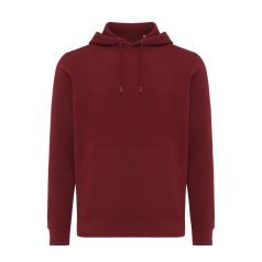   Hanorac cu gluga, casual, Unisex, iqoniq, 2410E18322, Bumbac, Rosu burgundy, XXL