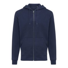   Hanorac cu gluga, Unisex, iqoniq, 2401E13815, Bumbac, Albastru navy, XL