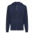 Hanorac cu gluga, casual, Unisex, iqoniq, 2410E18307, Bumbac, Albastru navy, XXS