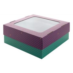   CreaBox Gift Box Window L gift box, Cardboard, white, 314×300×130 mm