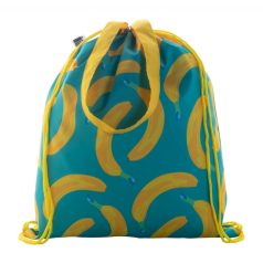   CreaDraw Shop RPET custom drawstring bag, Recycled PET polyester, yellow, 320×390×5 mm