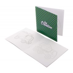   ColoBook custom colouring booklet, vehicles, Paper, white, 140×140×5 mm