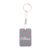 Woody Plus D custom keyring, Wood, white, 35×130 mm