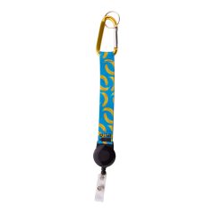   Subiner YoYo RPET custom keyring, Recycled PET polyester, yellow, 220×30 mm