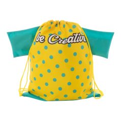   CreaDraw T custom drawstring bag, 190T polyester, yellow, 610×460 mm