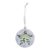 CreaFelt Tree ornament brad Craciun, star, pasla pet reciclat, gri, 75x75x6 mm