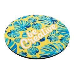 Coaster, Custom, 2502E10019, ⌀95 x 3 mm, PET, Alb