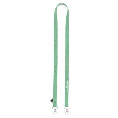   Subyard 15 Double Safe Eco custom sublimation lanyard, Recycled PET polyester, white, 15×475 mm